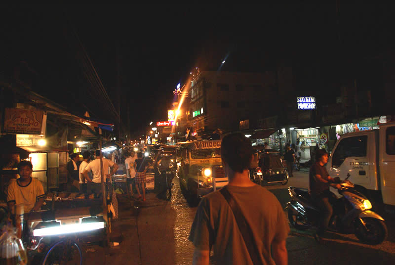 angeles city by night in the philippines