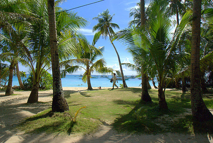 beach in front of angol point boracay